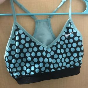 Polka dot nike sports bra